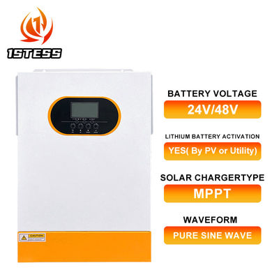 48V 6200W Solar Hybrid Inverter On/Off Grid Single Phase 5.5KW Pure Sine Wave Hybrid Inverter 48V 6.2KW Hybrid Solar Inverter