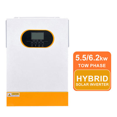 Single Phase Hybrid Inverter Pure Sine Wave Off Grid Solar Inverter 24V 3.5kw 48V 5.5KW 6.2kw Solar Hybrid Inverter with MPPT