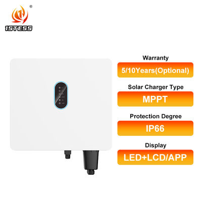IP66 Three Phase Hybrid Inverter 120V-800V 15kw 20kw 25kw 30kw MPPT On/Off Grid 3 Phase 12kw Solar Inverter